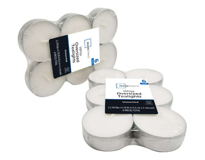 Mainstays White Unscented Indoor/Outdoor Tealight Candles,6 Count