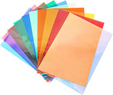 10Colors Bundle Pack Colorful Transparent Window Film Self Adhesive Glass Film G