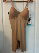 Assets Spanx Women's L Beige Cupped Shaping Bodysuit NWT