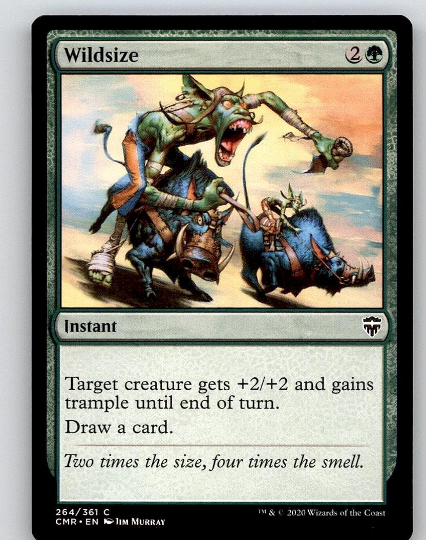 Wildsize 264 Common Commander Legends Magic: The Gathering Lightly Played