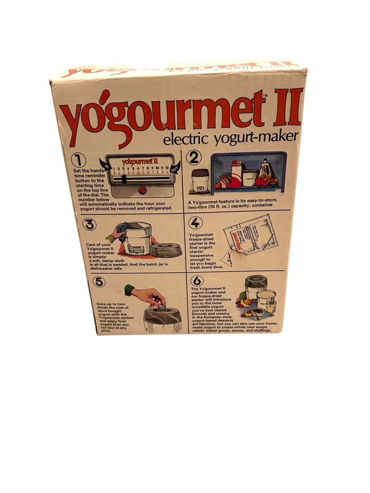 Yogurtera Eléctrica Yogourmet II Modelo T, Capacidad 2L/70oz Foto 2 de 4