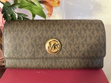 Michael Kors Brown Logo Clutch Wallet for Women