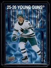 2025-26 UD Extended Series Blue Dazzlers Macklin Celebrini (WilBou)