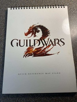 Guild Wars 2 ~ Quick Reference Map Stand ~ Spiral Bound ~ Free Standing Maps
