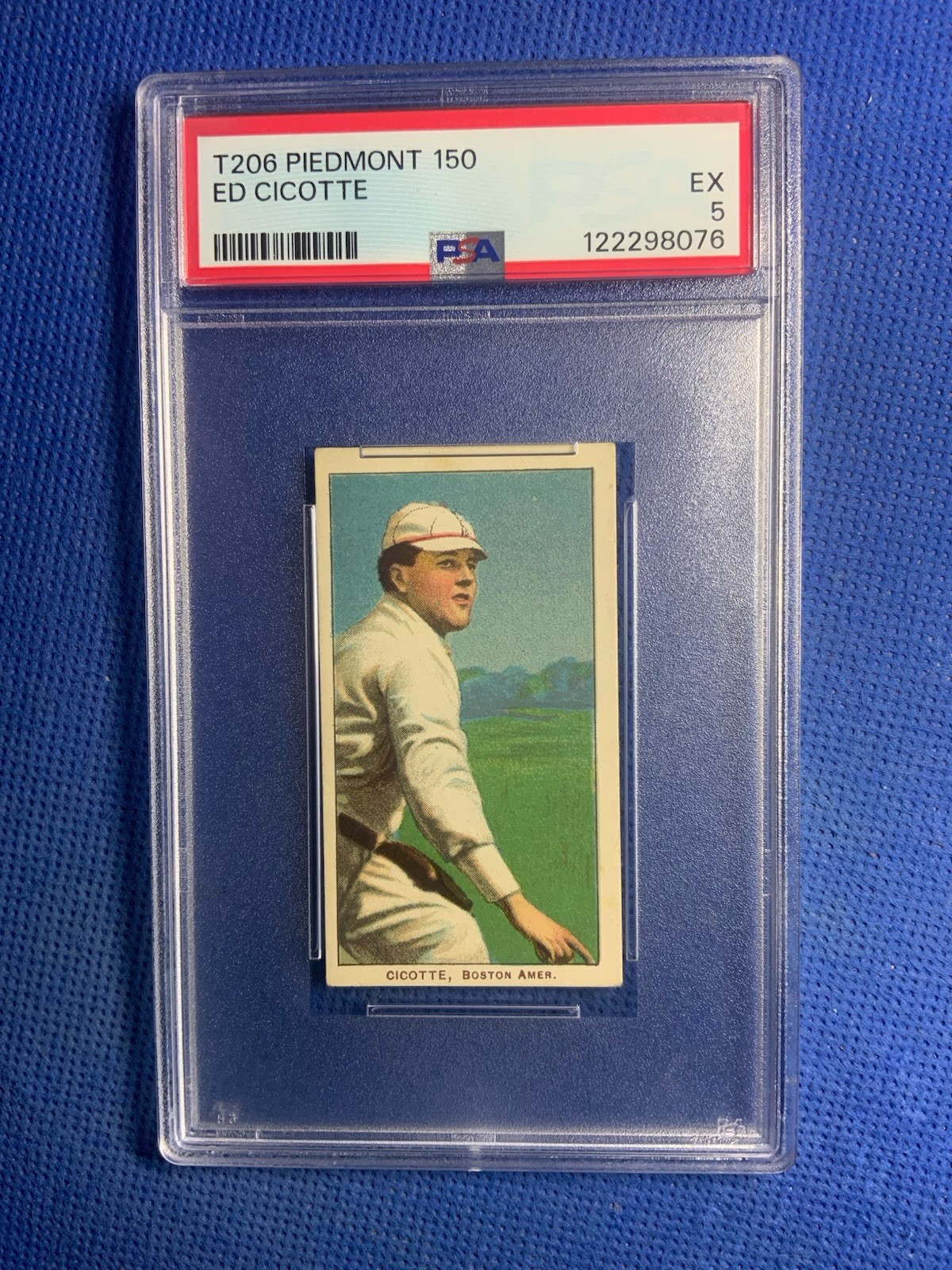 1909-11 T206 - Eddie Cicotte 150 Back (RC).  PSA 5 BLACK SOX** Just Graded**