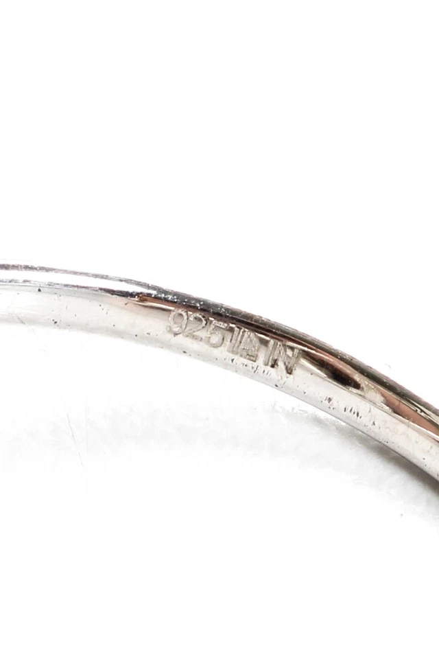 Rarities Womens Sterling Silver Diamond Pave Number 7 Ring Size 8 2 grams - Image 4 of 4