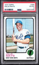 1973 TOPPS #305 WILLIE MAYS PSA 4