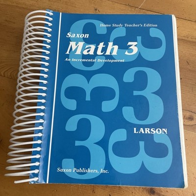 Saxon Math 3 Teacher's Edition