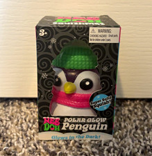 Schylling NeeDoh Polar Glow Penguin Glow-in-the-Dark Squeeze