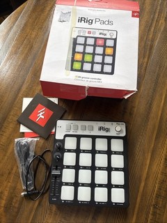 IK Multimedia iRig Pads MIDI Groove Controller for iPhone iPad Open Box Used