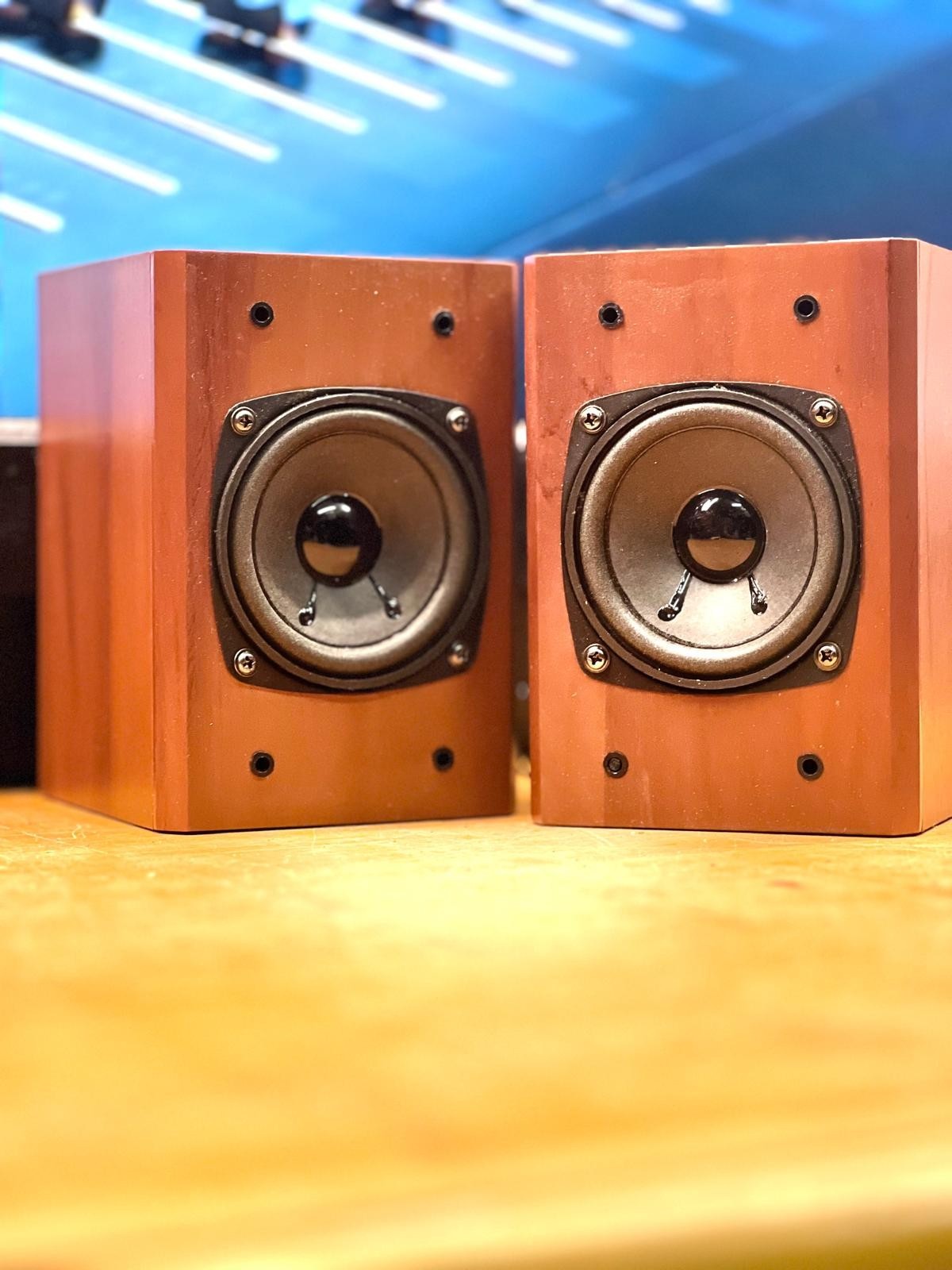 ACCORD 🌈HIFI 🌈 COPPIA micro CASSE DA TAVOLA O SCAFFALE STUDIO - STEREO PC