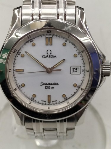 Omega Seamaster 120 Ref.196.1501 Cal.1438 Révision Date Quartz Homme Montre Auth - Photo 2 sur 12
