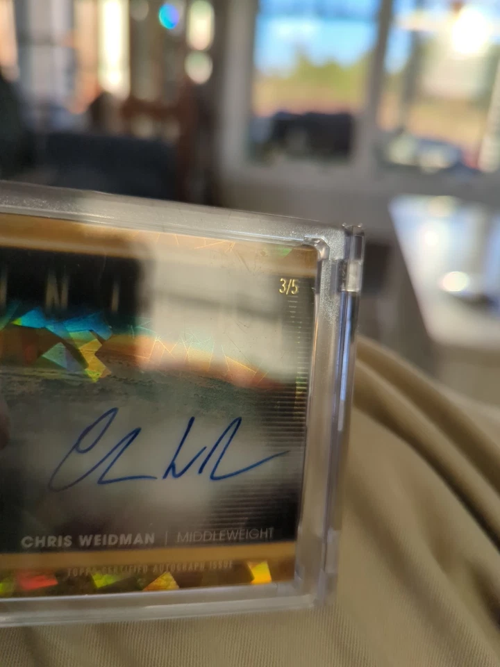 2025 Midnight Chris Weidman UFC Midnight Signatures Auto  3/5 - Image 3 of 4