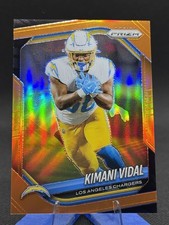 2024 Panini Donruss Optic Kimani Vidal Chargers Orange Prizm /249 #262
