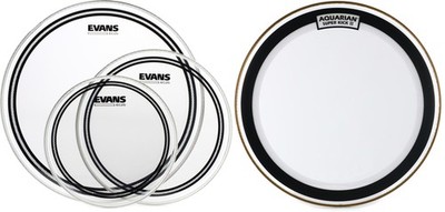 Evans ETP-EC2SCLR-R + Aquarian SKII22 Value Bundle