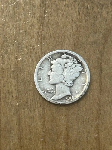 1918D Mercury Dime VG