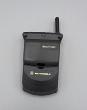 1990s Vintage Motorola StarTAC ST7867W Dual Band Black Flip Phone
