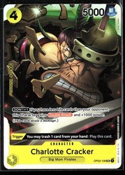 Charlotte Cracker OP03-108 Super Rare Pillars of Strength One Piece TCG