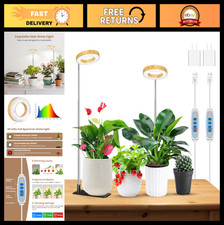 Full Spectrum LED Grow Light for Indoor Plants, Timer, Adjustable Height, 3 Mode