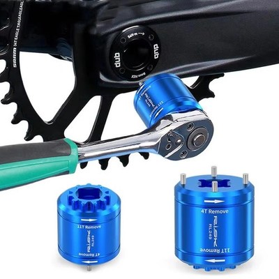 Risk Bicycle Repair Tools 2 In 1 Bicycle DUB Crankset Cover Removal Tool