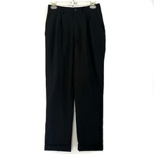 Reformation Black Arie Pleated Cuffed Trouser Pants - 2