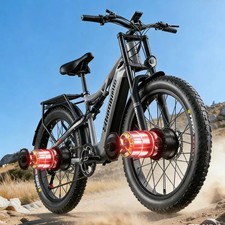 Off-Road E-Bike 26"2000W Electric Bike 48V 17.5Ah Fatbike Hydraulic Brakes US