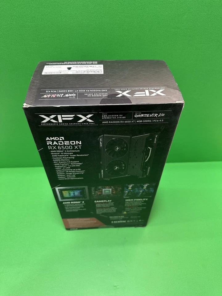 XFX QICK210  Radeon RX 6500 XT GDDR6 Video Graphics Card GPU Black - Image 3 of 4
