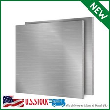2 Pack 6061 Aluminum Sheet 12 x 12 x 1/4 Inches, Sturdy and Durable Aluminum Pla