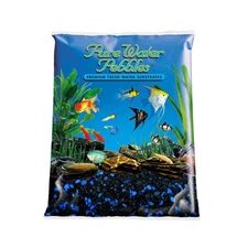 Pure Water Pebbles Coated Aquarium Gravel Midnight Glo 5 lb.