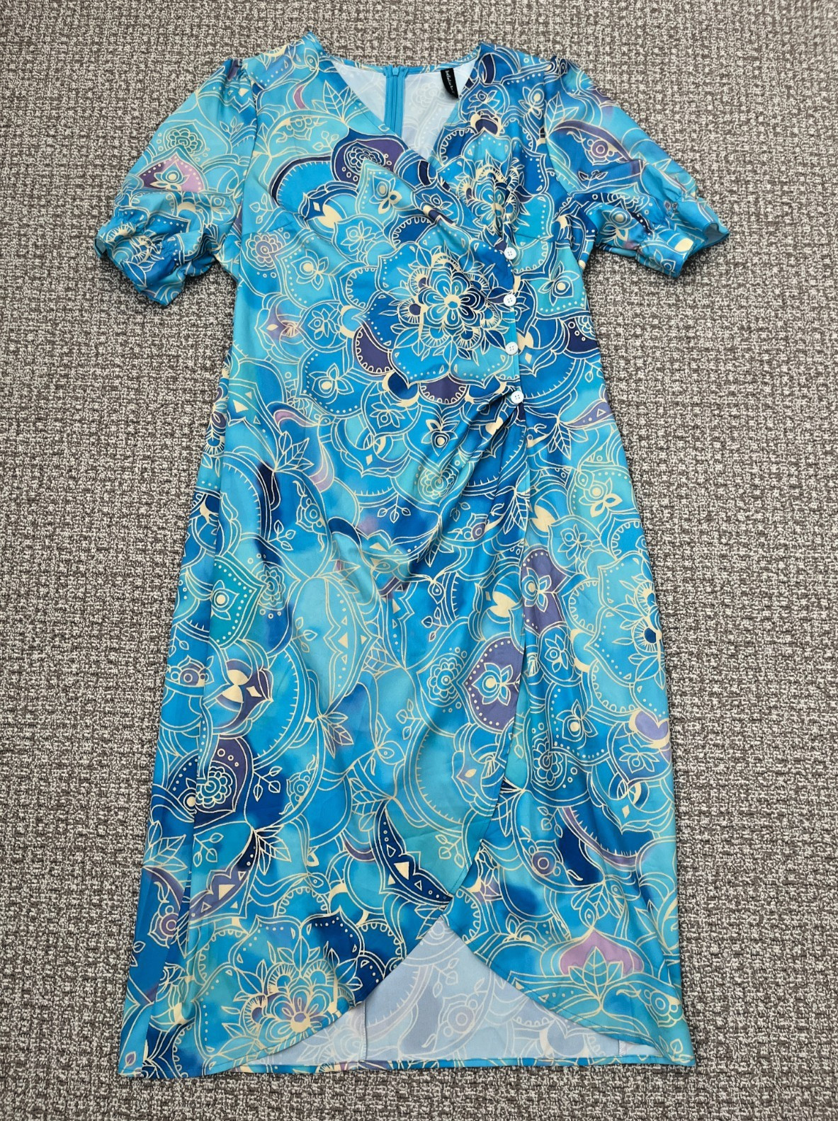 Just Fashion Now Vacation V-Neck Maxi Long Tropical Casual Dress Size XXL