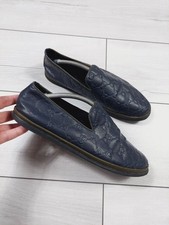 GUCCI blue genuine leather loafers Size 40EU