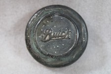 Vtg 1920s 1930s Buick Script Threaded Wheel Center Hubcap Grease Cap Brass C2-4 Vtg 1920s 1930s Buick Script Threaded Wheel Center Hubcap Grease Cap Brass C2-4