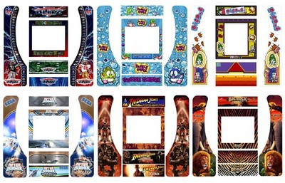 Arcade 1Up Partycade Decal Graphics Sticker Kit