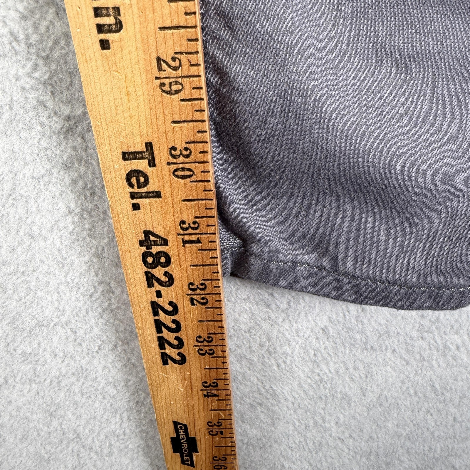 Hugo Boss Jeans Mens 28x34 Gray Slim Skinny Stretch Denim Casual Charcoal thumbnail 4