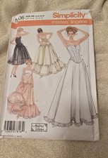 Simplicity 5006 Lingerie: Corsets or Bustiers  Petticoats Pattern Misses' 14-20