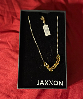 JAXXON Womens 925 Gold Tone Chain Necklace, Sterling Silver, Lobster