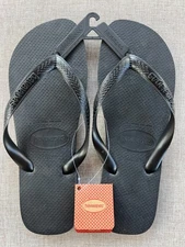 Havaianas Top Flip Flops, Black , Men’s US 11/12 - Brand New