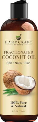 Handcraft Blends Fractionated Coconut Oil - 236 Ml - 100% Pure and Natural