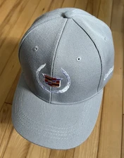 Auto-Car Cadillac Symbol Gray Baseball Cap. ***A hat worth more than its price.
