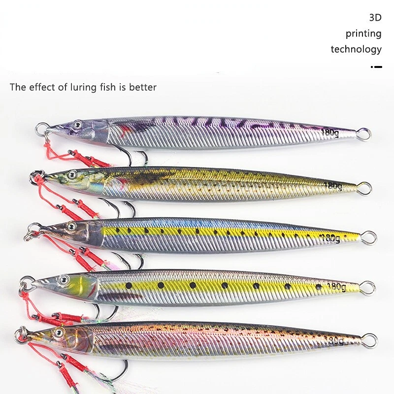 150G 180G Slow Pitch Fall Metall Vertikale Jigs Jigging Angelköder... - Bild 2 von 4