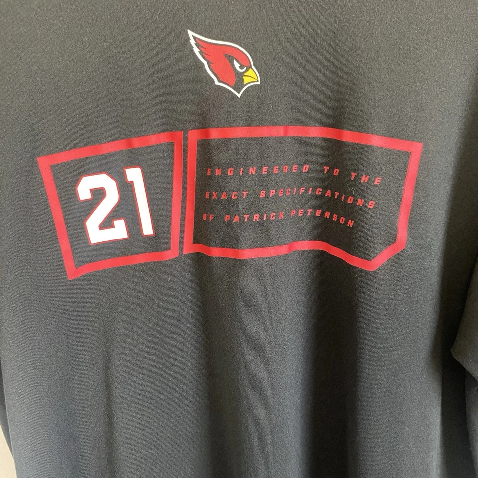 Мужская футболка Nike Dri-Fit Arizona Cardinals No21 Patrick Peterson большой размер черная - Изображение 3 из 4