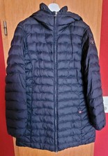 NAPAPIJRI Leichter Steppmantel Longjacke Kapuze Blau Gr. 42