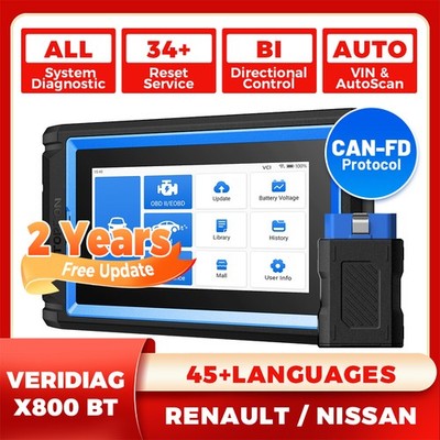 2026 TOPDON VeriDiag X800BT 34+Reset Bluetooth Bidirectional Vehicle Code Reader