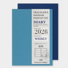Traveler's Notebook Passport Size 2026 Weekly Schedule Refill Travelers Factory