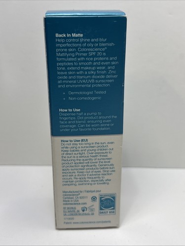 Colorescience Mattifying 3-IN-1 Face Primer SPF 20 (1 oz.) - Picture 3 of 8