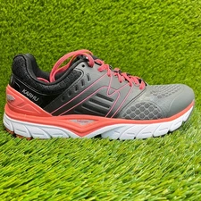 Karhu Fast 7 MRE Womens Size 7.5 Jet Black Coral Athletic Running Shoes Sneakers