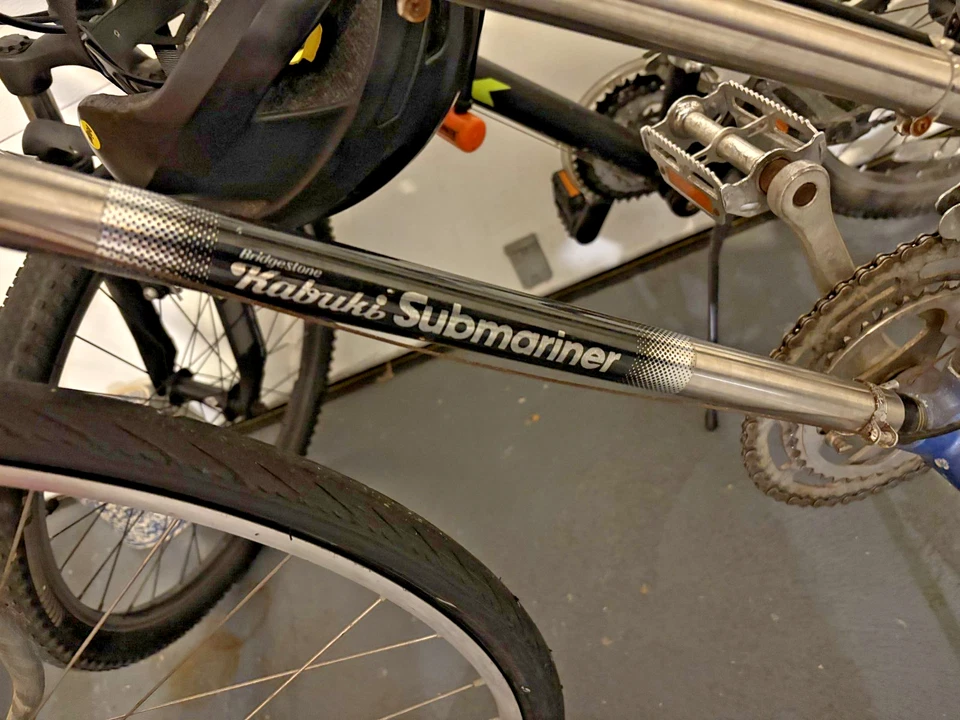 Bicicleta de Carretera Bridgestone Kabuki Submariner 27" Acero Inoxidable RARA Foto 2 de 4