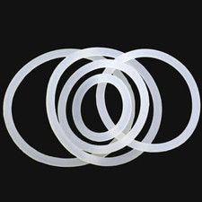 Food Grade O-Ring White Silicone Rubber O Rings 4mm Cross Section 12mm - 80mm OD