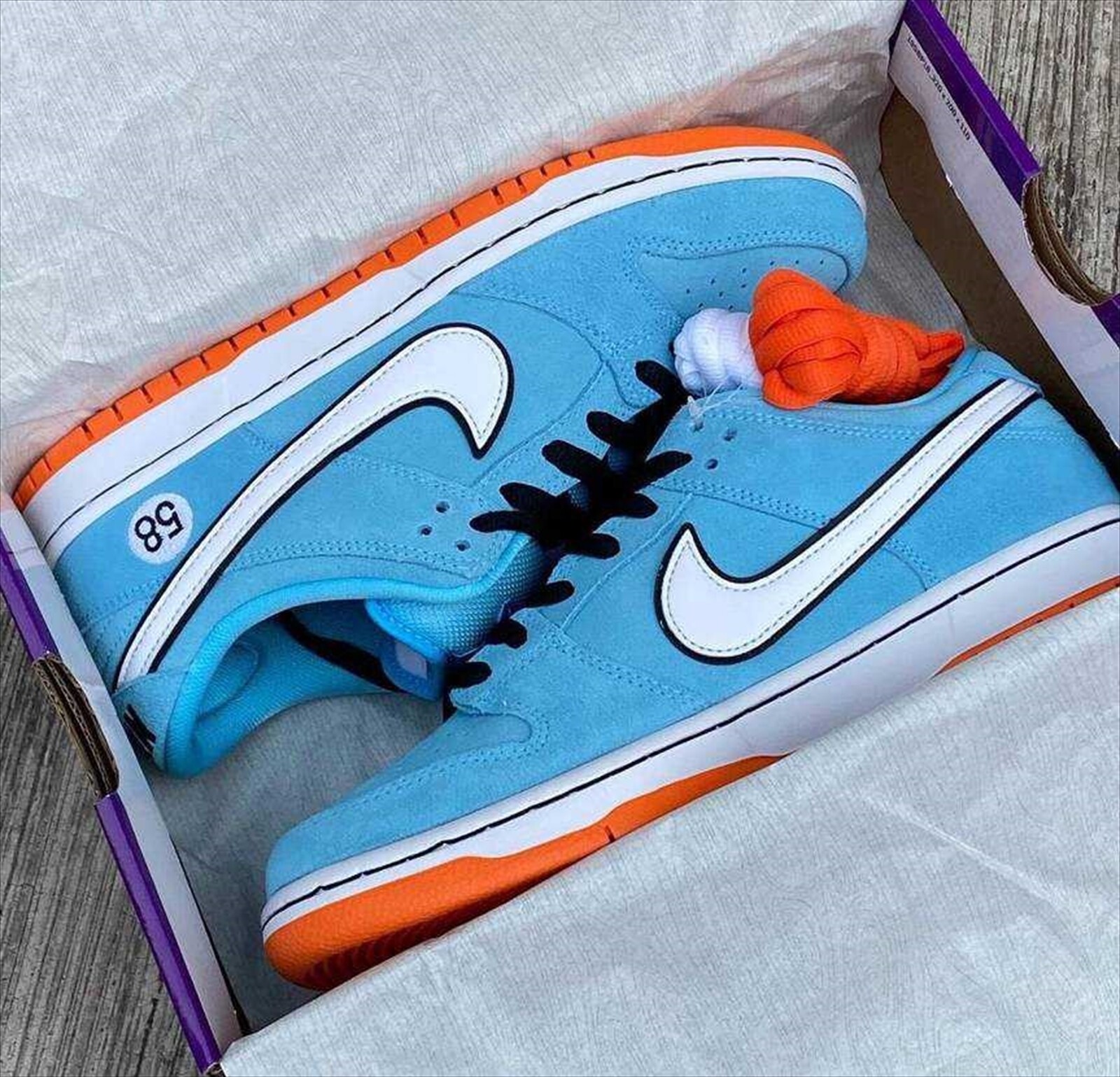 NIKE SB DUNK LOW PRO CLUB 58 TOUR EAST GULF RACING BLUE BQ6817- 401 US 10 |  eBay