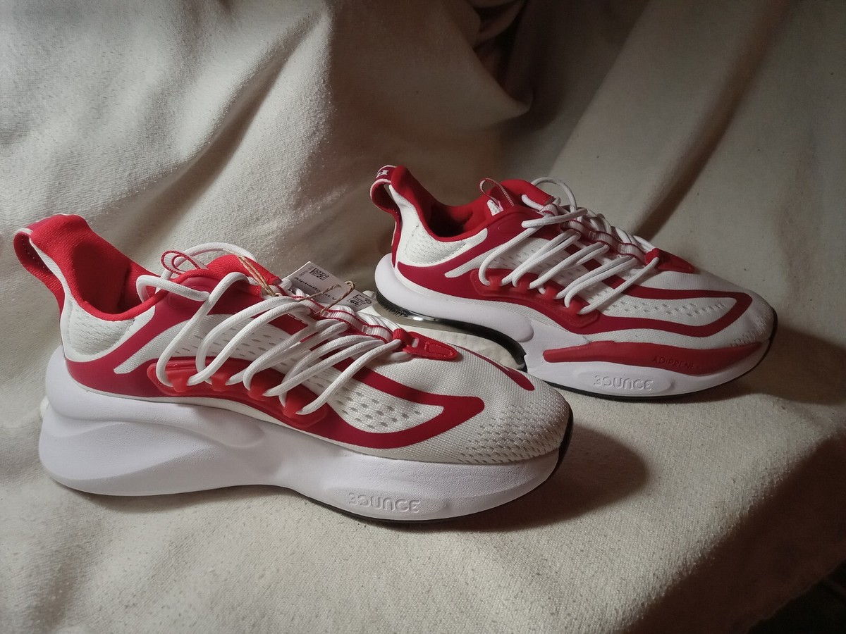 adidas NCAA Pack Rutgers Alphaboost V1 White Team Red Men’s Shoes IE1041 Size 11 Rutgers Adidas Alphaboost V1 Running Sneaker | Mercari main image 2